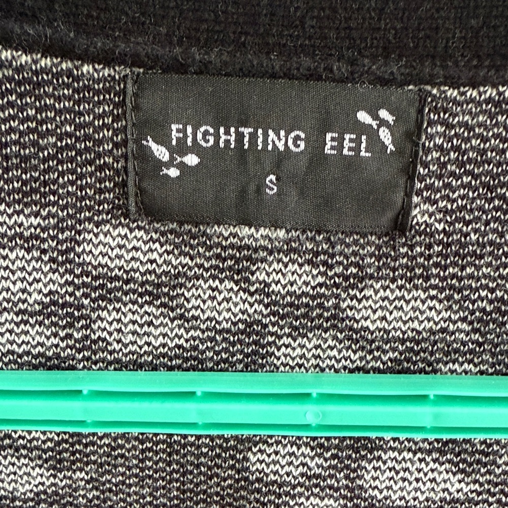 Fighting Eel Black and White Patterned Cardigan - Picture 2 of 4